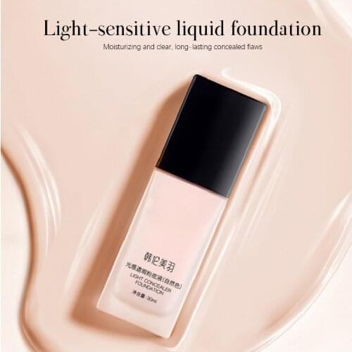 30ml Base Face Liquid Foundation Cream Full Coverage Oil-control Easy To Wear Moisture Soft Concealer Women Makeup Cosmetics