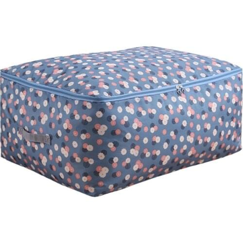 1pc Oxford Closet Storage Bag Portable Clothes Organizer Bag Blanket Quilt Bedding Container Box Dampproof Storage Organizers