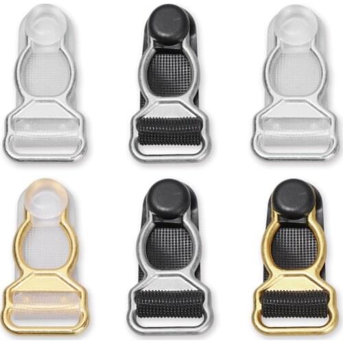 10pcs 2020 Black Corset Leg Garter Belt Clip Hooks Suspender Ends Hosiery Stocking Grips Suspender Clips 10/12mm