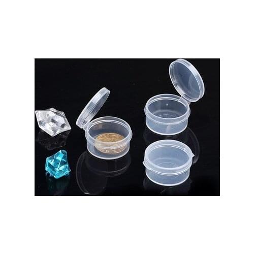 100 Pcs 5g Make Up Jars Mini Sample Bottle Sealing Pot Face Cream Container Portable Bottle Plastic Transparent Case Box