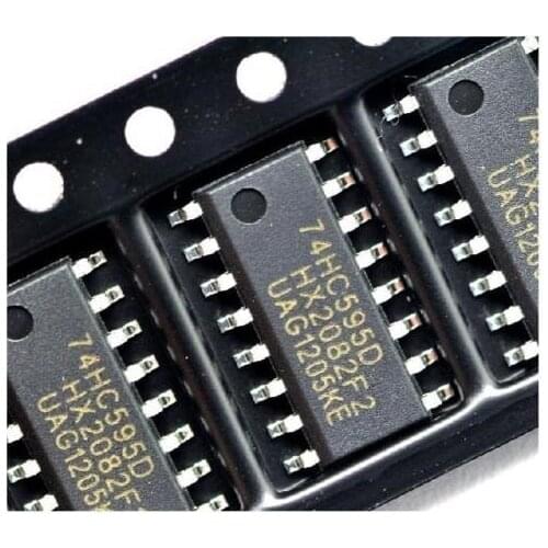 100PCS IC 74HC595D 74HC595 SOP-16 8-BIT SHIFT REGISTER NEW