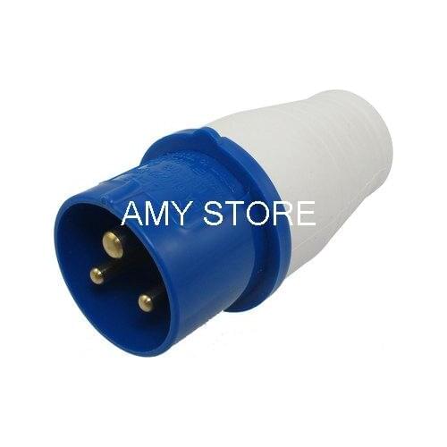 16A Blue White Splash Proof IP44 2P + E IEC309-2 Industrial Plug