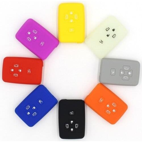 5 Buttons Washable Silicone Car Key Case Cover for Toyota Noah Tarago Mark X RAV4 Voxy Corolla Yaris Estima Key Skin Protector