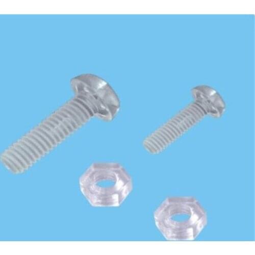 Free shipping plastic nylon round head screw Tapped hole/thread:M3\M4 nuts bolts fasteners crew