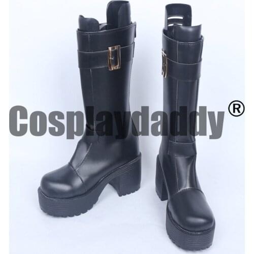 Ensemble Stars Undead Hakaze Kaoru Cosplay Shoes Black Halloween Party Boots S008