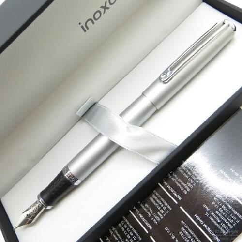 InoxCrom Wall Street Silver Titanium Fountain Pen | İsme Custom