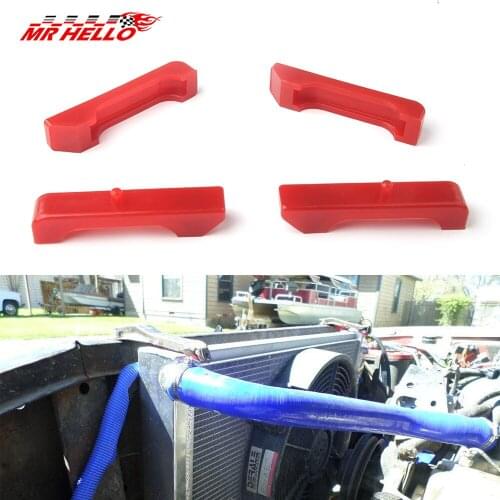 Red Urethane Engined Radiator Isolators Fits For various GM vehicles with small block engines