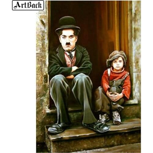 ArtBack 5d diy diamond painting two portraits full square 3D diamond mosaic woman resin diamond embroidery wall stickers