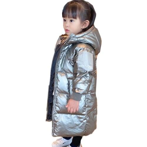Children Thick Jackets for Girls Winter White Duck Down Jacket Kids Hooded Coat High Quality Girls Winter Long Coat
