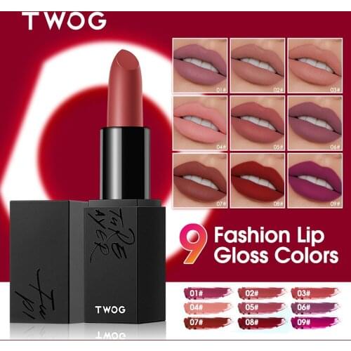 9 Colors Matte Lipstick Semi Velvet Red Ipstick Nude Rich Color Waterproof Moisturizing Long Lasting Lightweight Lips Makuep
