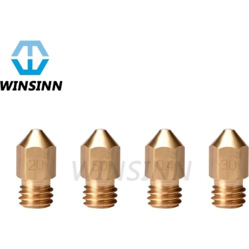 MK8 Nozzle Brass 0.2 0.3 0.4 0.5 0.6 0.8mm for Anet A8 Creality CR-10 CR10 Ender 3 5 Hotend Extruder 3D Printer Reprap Makerbot