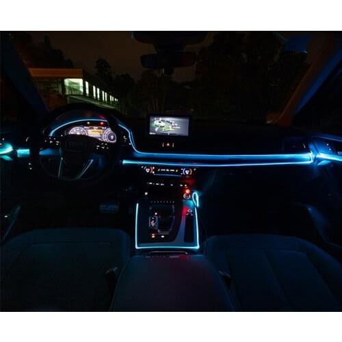 Car Atmosphere Decorative Light Flexible Neon EL Wire Strips Car Atmosphere Decorative Light For Audi A1 A3 A4 A5 Q7 A6 C5 C6