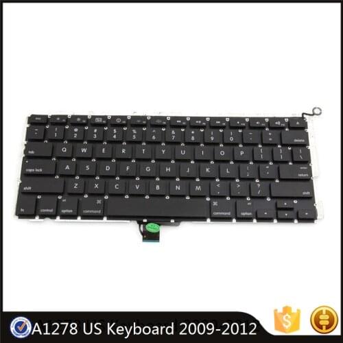 Original A1278 Keyboard US USA English+ Backlight Backlit +Screws Set for Macbook Pro 13" 2009-2012 Year MC700 MB990 MC374 MB466