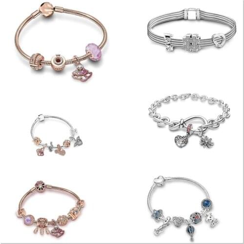 Autumn S925 Sterling Silver Fluffy Camel Skeleton Girl Traditional Rickshaw T-shaped Snake Snake Pan Bracelet