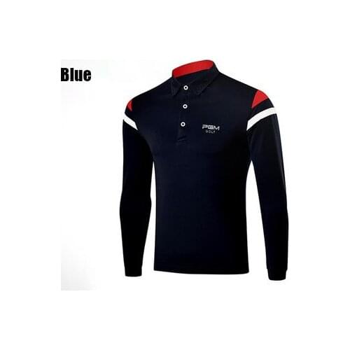 PGM spring autumn golf Long Sleeve t-shirt mens high elastic breathable golf apparel mens golf tshirts sportswear