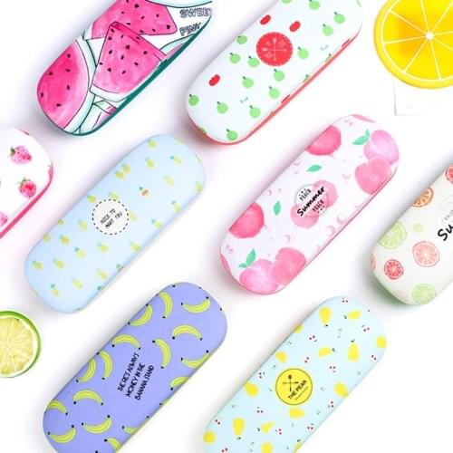 Portable Fruit Eye Glasses Sunglasses Hard Case Large Box Protector Holder Reading Eyewear Cases Sunglasses Box Pouch Carry Bag