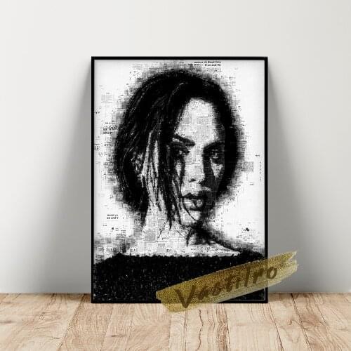 Eiza Gonzalez Singer Poster Music Star Wall Art, Teleplay Actress Wall Stickers Music Bar Pub Canvas Painting, Fans Home Decor