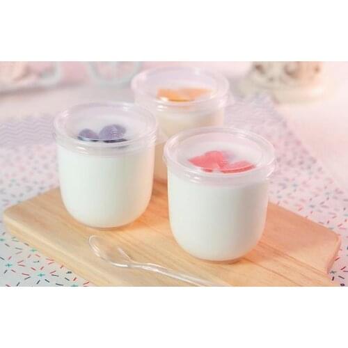 200ML Translucence Plastic Dessert Yogurt Cup with Lid Disposable Pudding Cup Bakery Takeaway Mousse Package Bowl SN2762