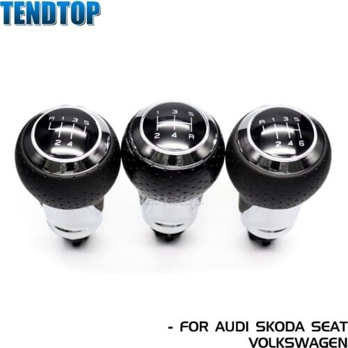 Speed Gear Shift Knob Stick Car Assessories For Audi A4 B6 B7 B8 A6 S4 8K A5 8T Q5 8R S Line Ibiza 6J Seat Leon Mk1 Passat Golf