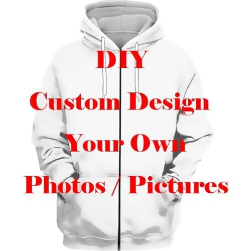 3D Print DIY Custom Design Mens Zipeer Hoodies Women Zip Hoody Hip Hop Sportswear Jacket Men Coat Suppliers For Drop Shipper E0