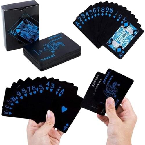 Creative 54Pcs/Set Waterproof Poker Table Board Game Magic Prop Playing Cards