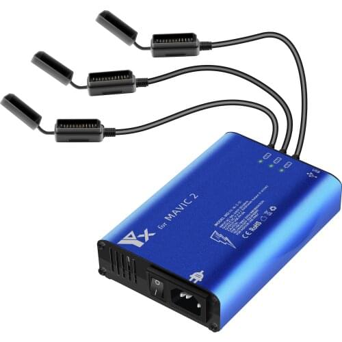 For DJI Mavic 2 Pro/Zoom Battery Charger Hub 5in1 Charging Hub for DJI Mavic 2 Drone Controller & Battery & SmartPhone Charger