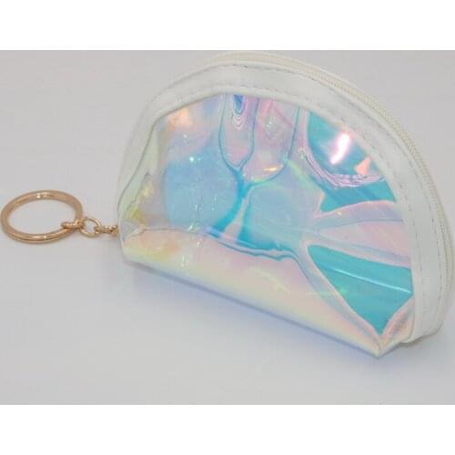 Women Mini Wallet Shell Shape PVC Hand Holding Purse Credit Card Holder Organizer Best Sale-WT