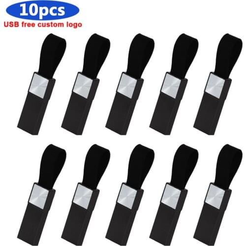 10pcs/lot Pen drive 64GB 32GB 16GB 8GB 4GB USB 2.0 Memory Stick USB Flash Drive metal waterproof 128gb pen drive for gift