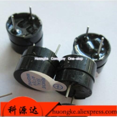 10pcs/lot Split 3V/5V/12V active buzzer 12095 DC SOT plastic tube Long sound 12*9.5mm
