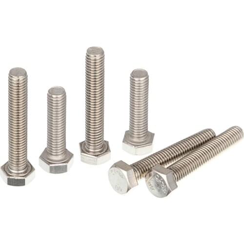 25pcs304 stainless steel hex screws M5X8/10/12/16/18/20/25/30/35 Machine screws hex screw Hardware