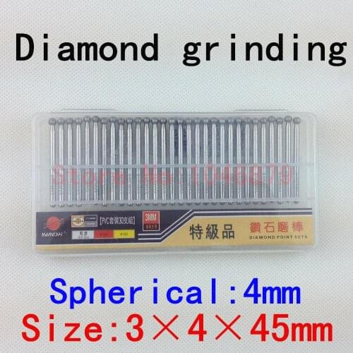 30 / box,Diamond grinding, grinding needles, grinding rods, ground rods. Ball: 3*4*45mm