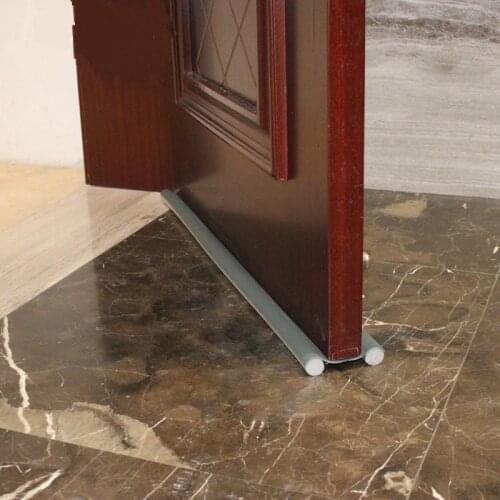 93CM flexible door Bottom sealing strip Guard Wind Dust Blocker Sealer Stopper Twin Door Decor Protector Doorstop Draft Dodger