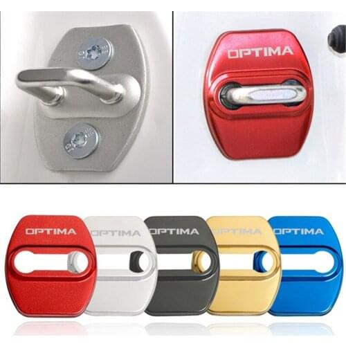 Car Styling Auto Door Lock Cover Car Sticker Case For KIA Optima 2014 2018 2019 Car Accessories