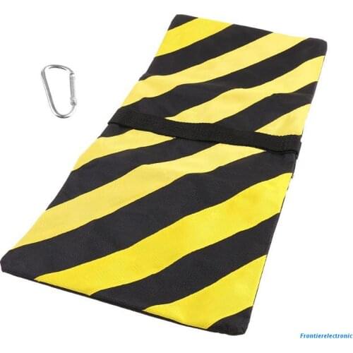 Double Zipper Balance Sandbags Orange Black Stripes Photography Sand Bag for Video Stage Film Light Stand Boom Tripod