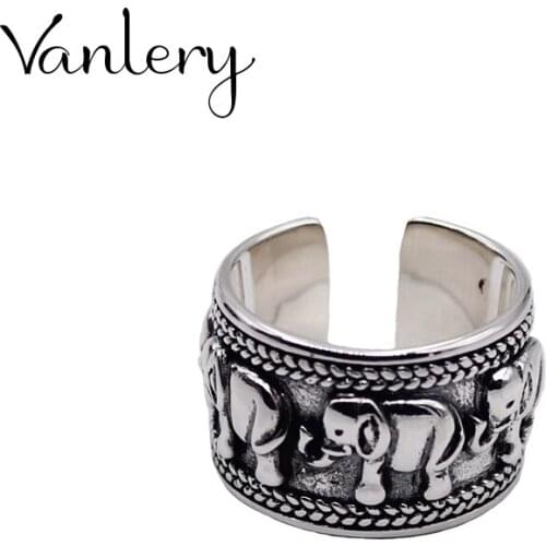 Bohemian Vintage Big Elephant Rings For Women Lady Men Antique Knuckle Rings Boho Jewelry Anillos