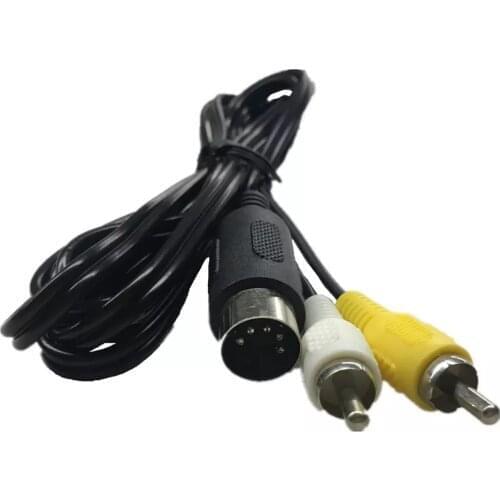 BUKIM 10 PCS 1.8M RCA Cable For Sega Genesis 1 Audio Video AV Cable Cord