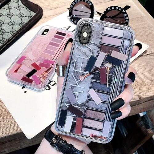 Makeup Eyeshadow Palette Phone Case For iPhone 12 11 Pro Max MINI X XR XS Max XR 7 8 6S Plus SE 2020 Glossy Soft Silicone Cover