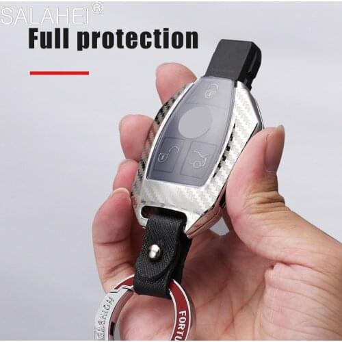Zinc Alloy TPU Car Smart Remote Key Case Cover For Mercedes Benz W204 W212 C180 GLK 300d CLS CLK CLA SLK C S E Class Accessories