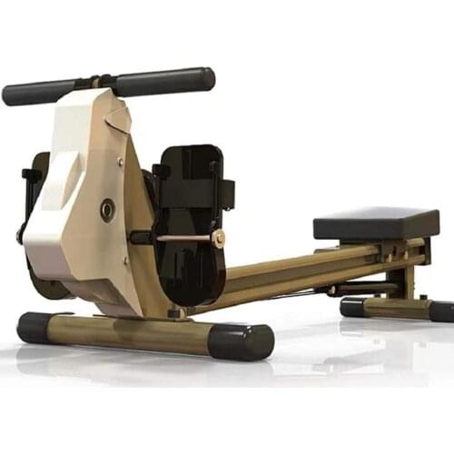 Rowing machine Foldable Trac Glider Workout Equipment 12 Resistance Setting with LCD Display 440 LB Weight Capacity for Home Gym