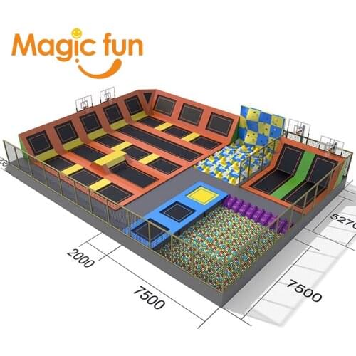 MAGICFUN personal outdoor big luxury trampoline park ninja