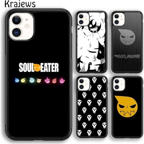 Krajews Anime Soul Eater Symbol Soft Phone Case Cover For iPhone SE 6s 7 8 plus X XR XS 11 12 pro max Samsung Galaxy S8 S9 S10