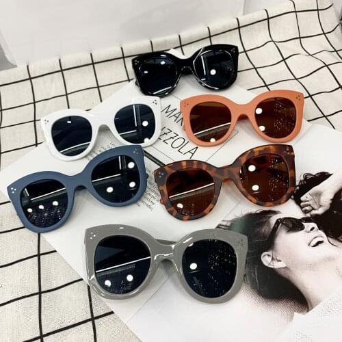 2021 New Children Sunglasses Plastic Frame Square Sunglasses for Boys and Girls UV400