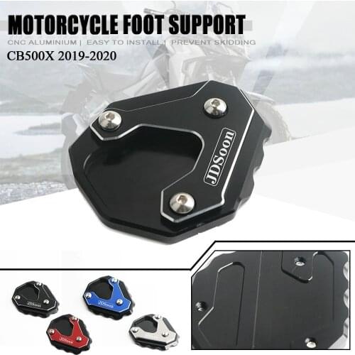 Motorcycle CNC Kickstand Foot Side Stand Extension Pad Support Plate Enlarge Stand For HONDA CB500X CB 500X CB500 X 2019
