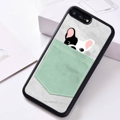 Pug Dog French Bulldog Phone Case Rubber for iPhone 12 pro max mini 11 pro XS MAX 8 7 6 6S Plus X 5S SE 2020 XR case