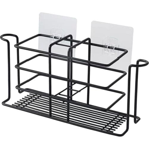 Toothbrush Holder Wall Mount Toothbrush Holder Toothpaste Stand Rack
