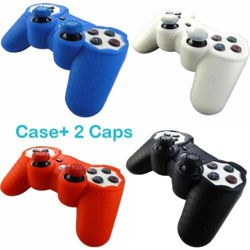 Silicone Analog Joystick Thumb Stick Grip Caps Joypad Skin Cover Case For PlayStation Dualshock 2/3 PS2 PS3 Controller Gamepad