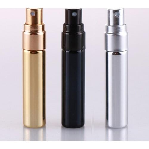 150x Diameter 14mm tube,UV glass spray bottle,5ml portable cosmetic bottle, spray bottle,aluminum cover.Multicolor optional