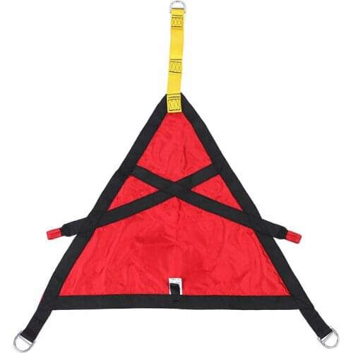 Outdoor Triangle Rescue Belt Aerial Fire Safety Belt Harness High Strength Polyester Underground Rescue Belt Kids Life Belt