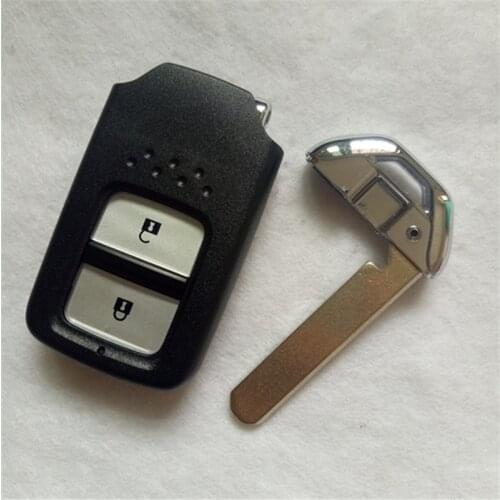 DAKATU Replacement Shell Smart Remote Key Case Fob 2 Button for Honda Accord CRV Fit with small key