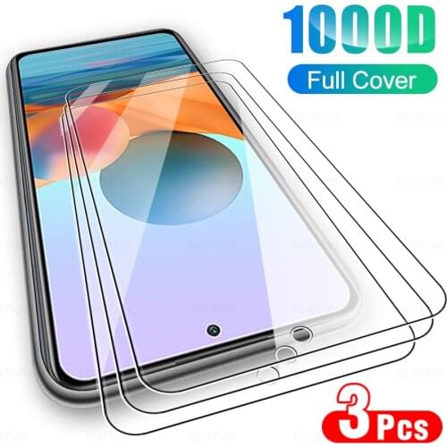 3PCS 9D Protective Film For Xiaomi Redmi Note 10 Pro Tempered Glass Case For xiamoi redmi note 10 pro max 10 5G 10S Clear Glass